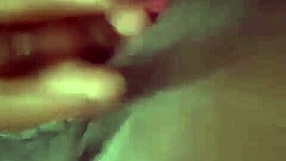 black mama milf squirts from gaping ebony pussy in pov closeup