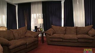 Blonde milf anal threesome swaps cum with brunette