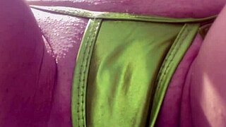 Italian Milf Artemisia Love Fingers Horny Pussy Close-Up On Beach