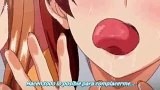 Chico pounds three milf asses in wild anal hentai orgy