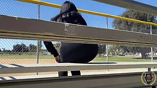 yolanda yamz's curvy tits bounce as rome major creams her outdoors deep