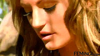 four stunning lesbians finger and lick each other to wet orgasms by the pool