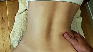 passionate anal creampie fills tight ass in steamy bedroom romp