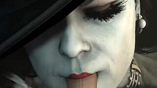 Resident Evil Lady Dimitrescu's Shaved Femdom Deepthroat PMV!