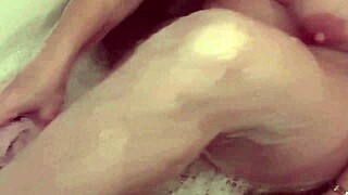 My soapy tits pussy shower handjob