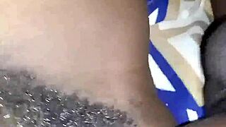 big black cock pounds curly brunette's huge ass pussy creampie deep