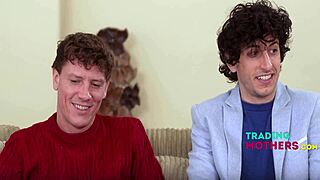 cuck stepson watches as we swap fuck his hot milf mommies 😈🔥