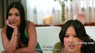 Gamer Girl Squirts with Thirsty Stepmom