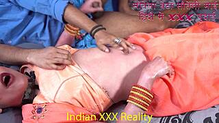 indian stepmom dirty talks pussy fuck with stepson in hindi