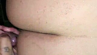 latina milf bathroom big ass pussy toy creampie squirting