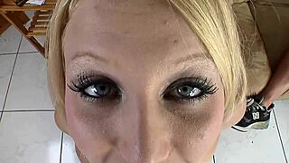 Milf Mommy Deepthroats Teen in Fishnets Heels