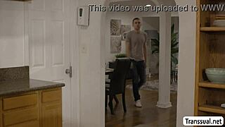 milf's tight ass bareback pounded by my ts gf while i watch