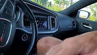I cheated with my mouth sucking huge cock just for that car ride