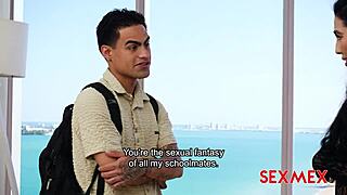 sexmex sara black lingerie stepmom big ass tease