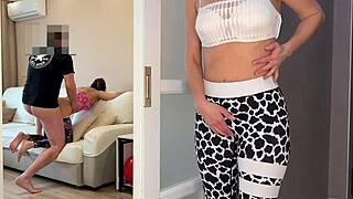 Stepmom boots girlfriend demands my cock creampie russian pov moaning