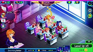 new secretary at work gets playful fingering and wild office milf action!!