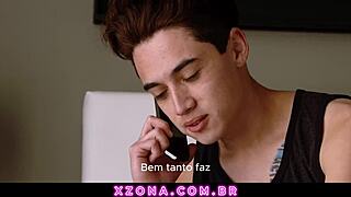 Intense threesome pounding stepmom and girlfriend hard