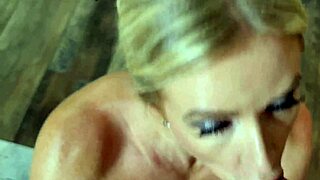 TikTok Girl Deepthroats Crush's Huge Cock In Fishnets!