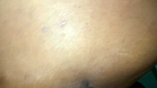 massage turns wild as bbw ebony milf rides cock cowgirling to moaning creampie!