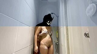 Fucking friend's wife hard in bathroom until massive cum explosion!