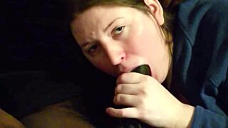 sexy tall amazon samantha 38g deepthroats bbc till facial cum explosion?