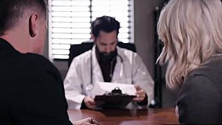 mature horny doctor fucks big boobs curvy milf hardcore office pounding