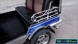 sexy thai milf 7-11 pickup ride tuktuk blowjob