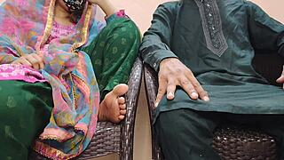 Desi boy's rough thrusts make horny khala moan in wet pussy ecstasy!