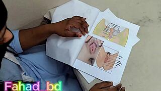 desi college girl's taboo sex education bedroom lesson part 2