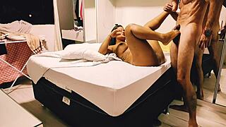 couldn't resist stepmom's micro bikini fucked her feet too