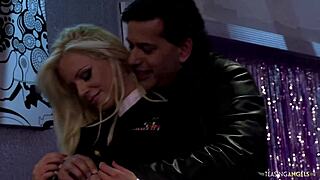 Blonde Milfs Big Boobs Bounce in Foursome Doggystyle