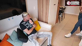 Agatha Mama Chokes on Banana After Cunhado Fails Her Deepthroat!