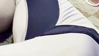 cory chase catches stepbro's bulge thru tight shorts