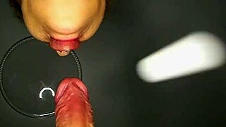 mature gilf slurps huge cock deep close-up till orgasm 😩💦