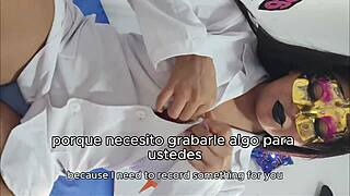 sexy amateur latina masseuse masturbates pussy with dirty perverted talk