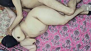Hairy Indian BBW Stepmom's Armpits Pussy Fucked By Stepson Rough