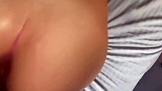 he catches the muscular blonde milf in the kitchen and gives her a proper pounding