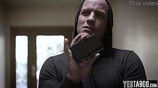 big tits blonde milf chokes on deepthroat before getting railed hard