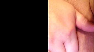 This girl fingers her dripping wet pink pussy so nicely close up