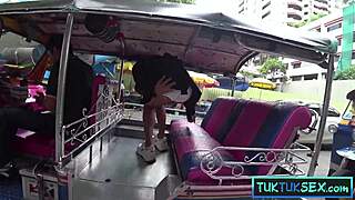 Tiny Filipina Amateur Picked Up in Tuktuk for Intense Blowjob and Fuck