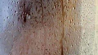 amirah anastasia's naked latina milf curves glisten in steamy shower tease