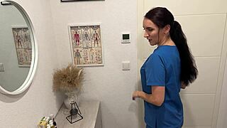 A Private Massage Turns Into Oiled Nurse Slut Deepthroat Cum Swallow