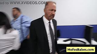 Busty milf sasha pearl gets massive facial cumshot in office cubicle by parker ambrose