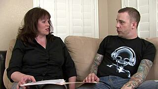 Who can resist fishnet milf mom's gaping heels as i fuck her deep?