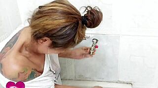 Plumber Shoves Huge Cock in Tight Ass - Feel That Anal Pound!