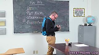 What if milf teacher slurps coed cock till cum floods her eager mouth?