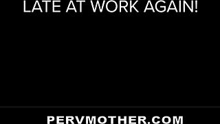 macey jade sucks stepson's big cock then rides for comfort cum.