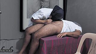 lady doctor squirts on lucky patient's cock in hospital roleplay.