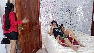 Latina Cheater Fucks Mute Man Girlfriend Away Wow!