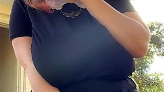 Alt Milf Smokes Thong Panties Backyard Neighbor